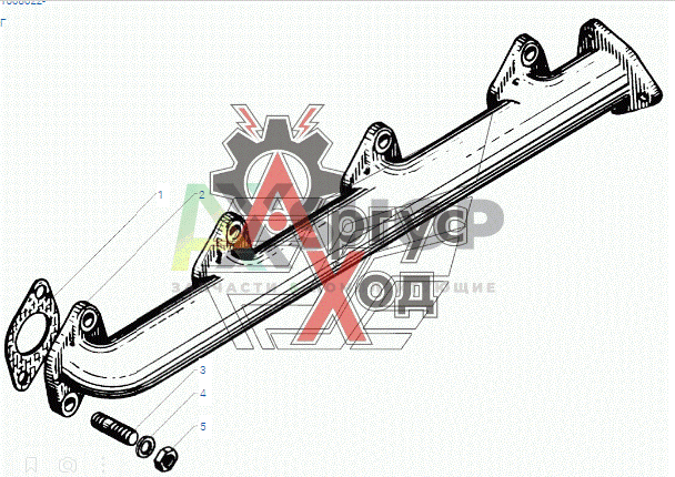 238-1008022-Г Коллектор выпускной правый
